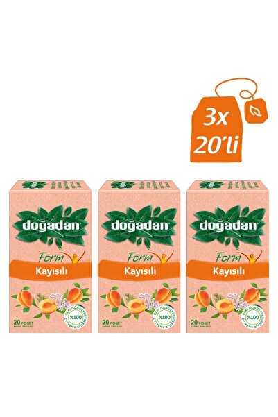 Doğadan Form Kayısılı Karışık Bitki Çayı 20 Adet X 12 Adet