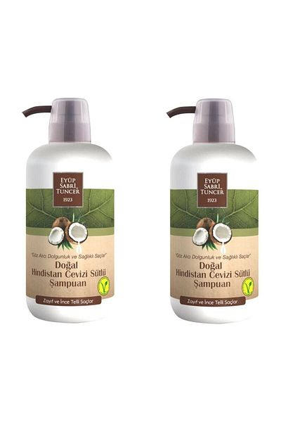 Eyüp Sabri Tuncer 600 ml x 2 Natural Coconut Milk Shampoo