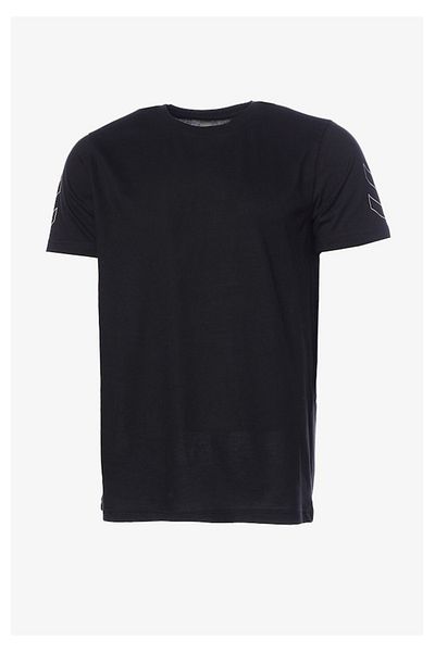 hummel Ανδρικό μπλουζάκι Hmlelemental Chevron Cotton Tee 911946-2001 Μαύρο