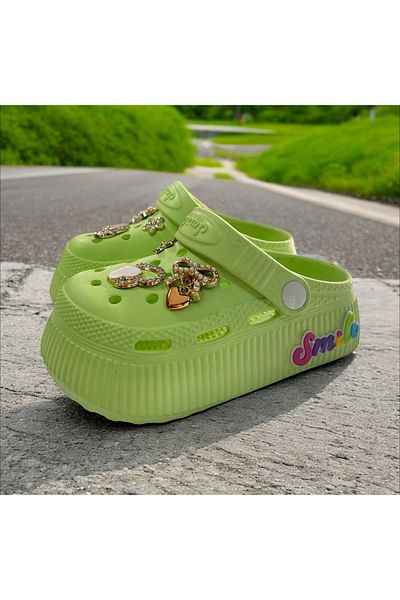 Hızlı Al Girl's Stone Front Closed Slippers. Girl's Stone Cross Sandals Slippers.