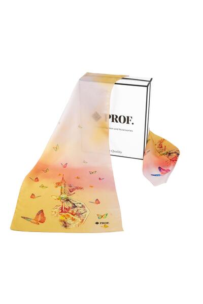 Prof Eșarfă din bumbac și mătase dezinfectată cu ADN 35×155 cm