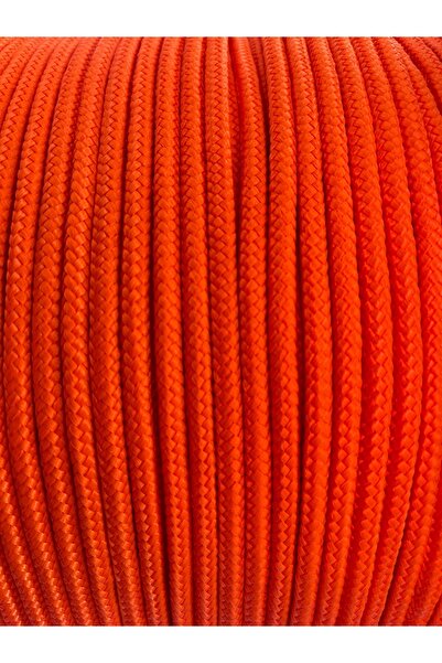 EgeÇelikHalat Kırmızı Renkli İskota Halat İp 8 Mm 10 Metre Yelken Mandar Halatı