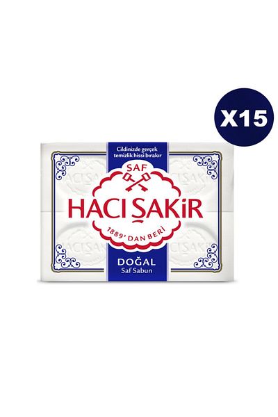 Hacı Şakir . Natural Mold Soap 600 Gr X 15 Pieces