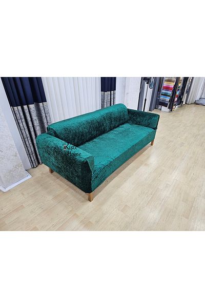 Rişte Home A Quality 3 3 1 1 Set of 4 Velvet Fabric Lycra, Elastic Sofa, Sofa Bed Cover