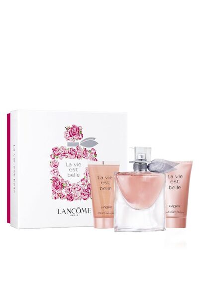 Lancome طقم لانكوم لافي بيل للنساء او دو بارفيوم - 3قطع