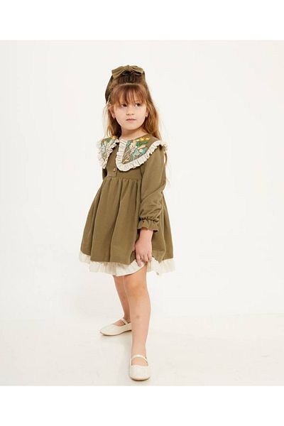 MODA Girl's Alaçatı Dress''Buckle Included''