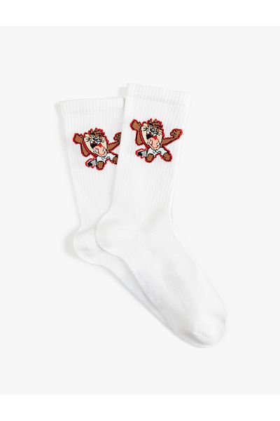 Koton Cotton Blended Socket Licensed Tasmanian Devil Socks