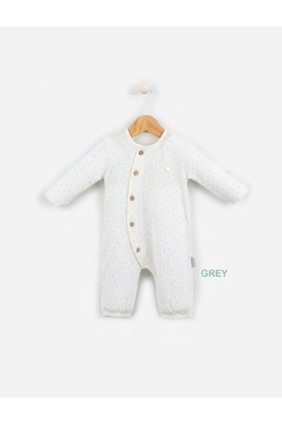 Butik Babydola Muslin Fabric Buttoned Jumpsuit