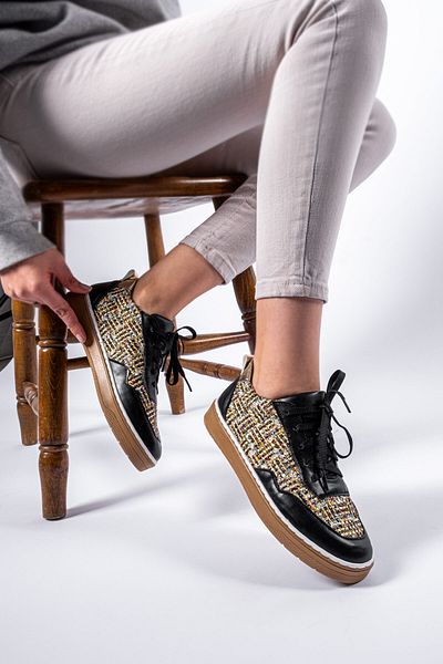 Melek Tuna Pantofi casual de damă cu model lateral, pantofi sport de damă, pantofi casual eleganti de damă