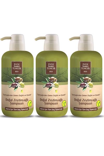 Eyüp Sabri Tuncer Natural Olive Oil Shampoo 600 ml X3 Pieces