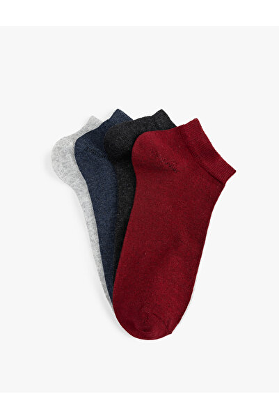 Koton Cotton Blended Set of 4 Booties Socks
