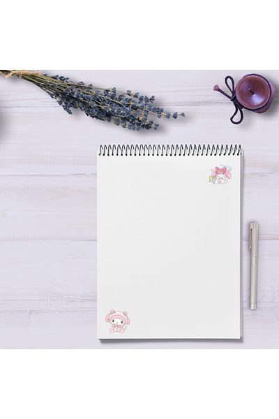 Ororabutik Σετ αυτοκόλλητων 80 τμχ Kawai My Melody Hello Kitty - Σετ αυτοκόλλητων Scrapbook Bullet Journal