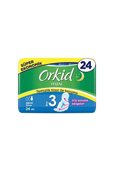 Orkid Maxi 4'lü Gece 24 Adet