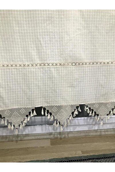 Buldan Tekstil Buldan Işi Naturel Keten Otantik Dokuma El Işi Perde Kopanaki