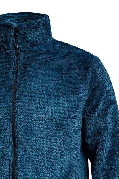 2AS Siena Erkek Tam Fermuarlı Çizgili Polar Lacivert