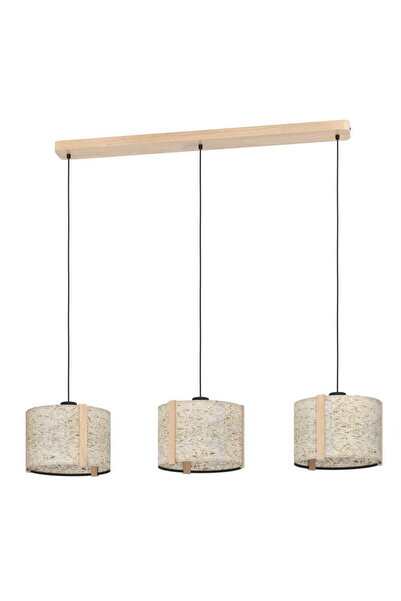 Eglo 390324 "HONTONGAS" 150 Cm Yüksekliğinde Ahşap, Çelik Kahverengi, Siyah S...