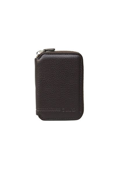 GUARD Brown Genuine Leather Zippered Mini Wallet - Grd 250207 Wt1850