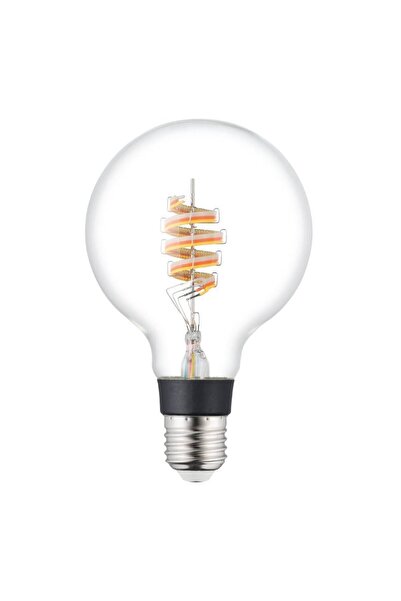 Eglo Aydınlatma 110274 E27-Led-G95 Ampul 1X4,9W Şeffaf 3000K 400 Lümen Dim Ed...