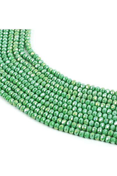 yfhobi 1 Dizi (67-70 Adet) - 8 mm Yassı Kristal Cam Boncuk Dizisi Mat Janjanl...