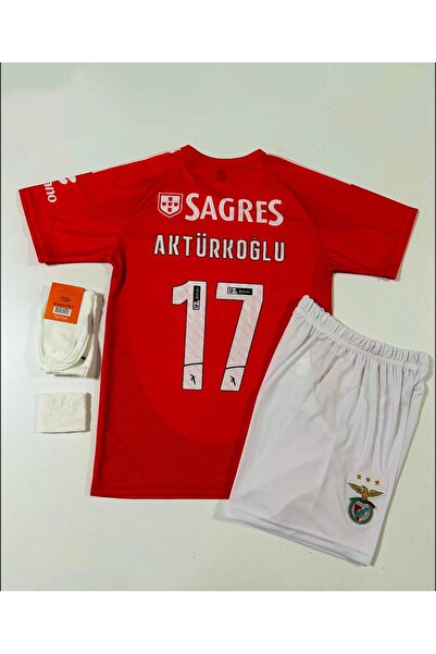 BREATHLESS Benfica 2024/25 Yeni Sezon Kerem Aktürkoğlu Çocuk Forması 4'lü Set
