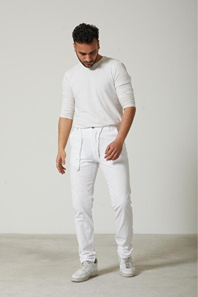 Keten Pantolon İpli