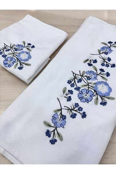 TUTUYA TEXTIL 3D Κεντημένο ΚΡΕΜΑ Χρώμα Πετσέτα Δώρο Πετσέτας με Μητέρα και Κορίτσι Σετ Πετσέτας Μάρκα Μάρκα