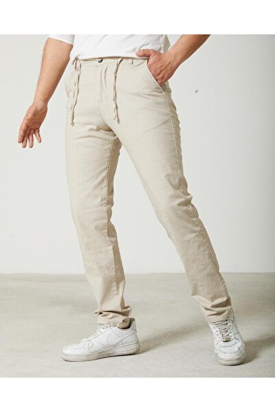 Keten Pantolon İpli