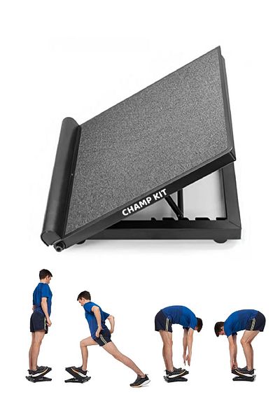 Champ Kit Calf Stretcher Slant Board - Adjustable Slant Board for Calf Stretching, Non-Slip Foot Incline Board