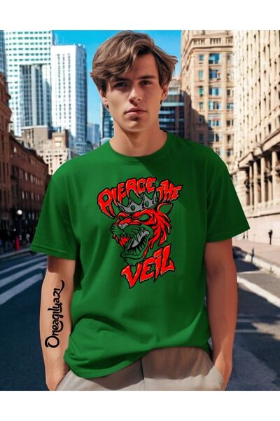 oneagılyazı Мъжка тениска с голям размер с печат „Preacher“