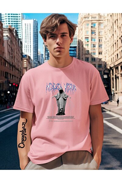 oneagılyazı Ritual Printed Men's Oversize T-Shirt