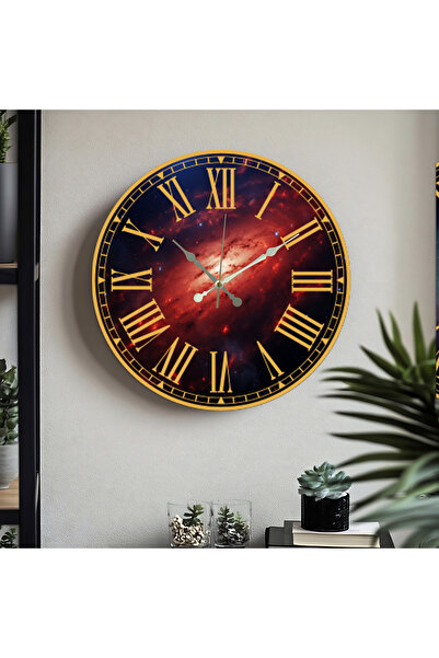 M&H Quality Ceas de perete imprimat UV cu cifre romane Mecanism silențios Aca...