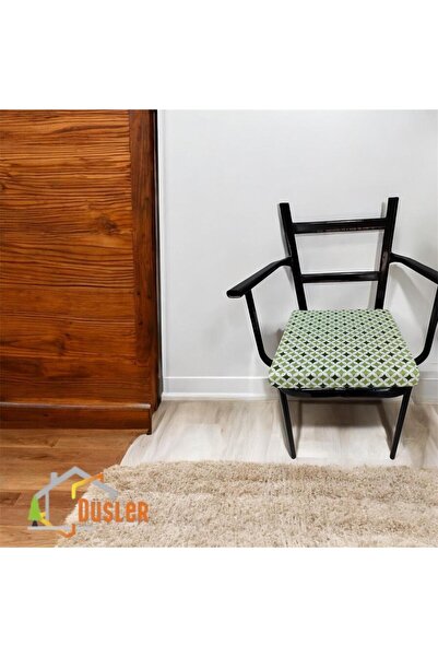 DÜŞLER EV TEKSTİLİ 40*40 Pernă pentru scaun cu model verde
