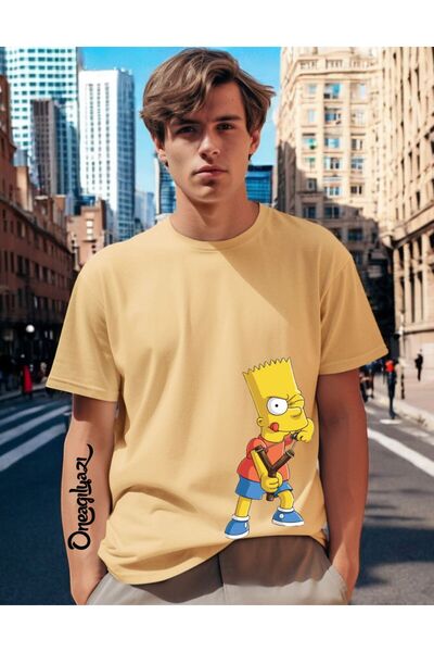 oneagılyazı Мъжка тениска с щампа Simpson