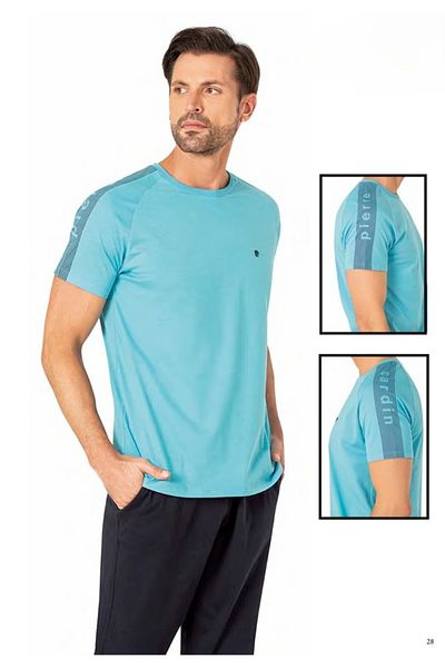 Pierre Cardin Set pijamale pentru bărbați cu logo și pantaloni de trening L1.PC.004.12.23