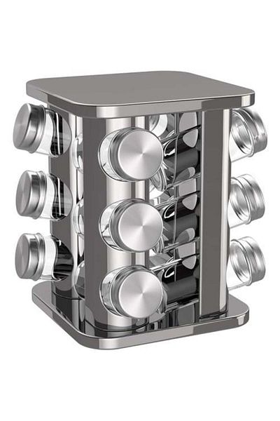 Home Spice Stand Rotating with 12 Bottles