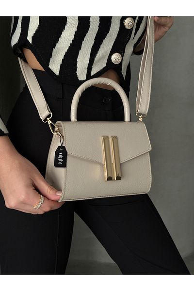 Night Γυναικεία τσάντα χεριών και ώμου Montanna Model Cream