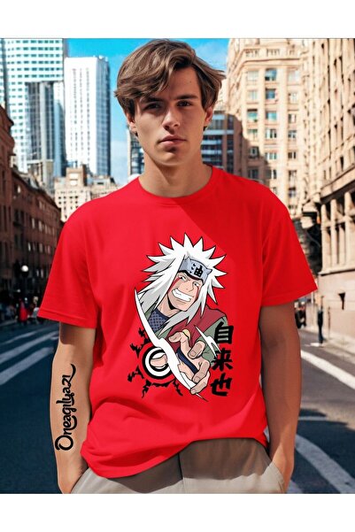 H&GHAMLEGİYİM Anime Printed Men's Oversize T-Shirt