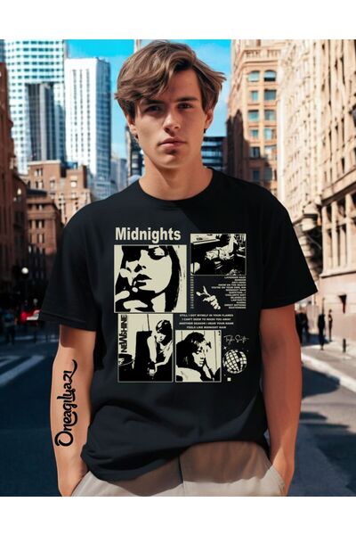 oneagılyazı Midnights Štampano Muškarci Oversize kroj T-shirt