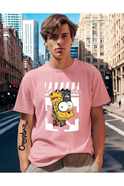 oneagılyazı Ανδρικό μπλουζάκι με στάμπα Simpson