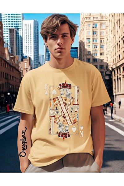 H&GHAMLEGİYİM Alley Printed Men's Oversize T-Shirt