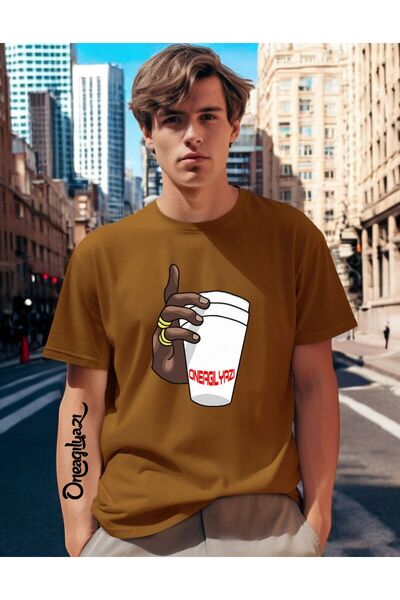 oneagılyazı Oneagılyazı Печатна мъжка тениска с голям размер