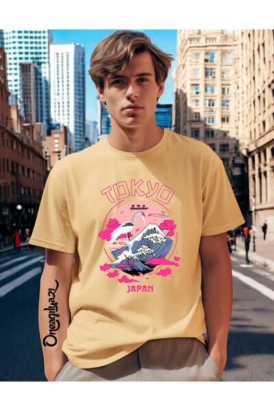 H&GHAMLEGİYİM Tokio Štampano Muški Oversize kroj T-shirt