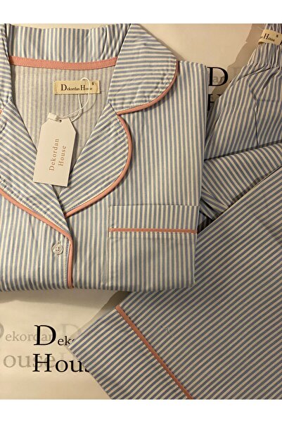 Dekordan House Blue Dream Kısa Kollu Pijama Takımı