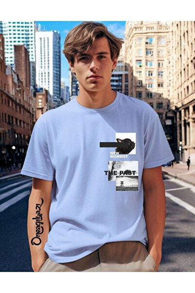 oneagılyazı Чоловіча футболка Oversize з принтом