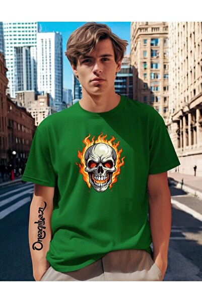 oneagılyazı Lubanja Štampano Muško Oversize kroj T-shirt