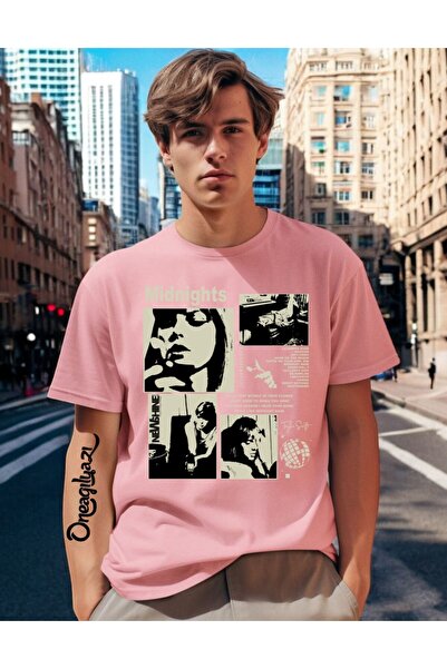 oneagılyazı Midnights Printed Men's Oversize T-Shirt