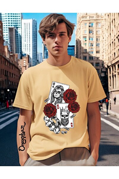 oneagılyazı Чоловіча футболка Oversize з принтом Alley