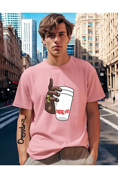 H&GHAMLEGİYİM Oneagılyazı Printed Men's Oversize T-Shirt