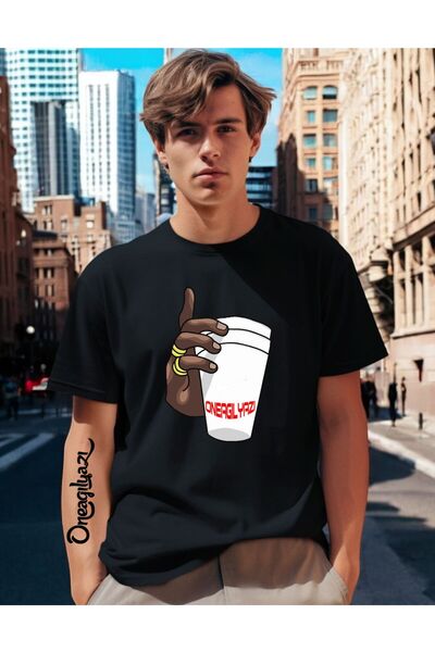 oneagılyazı Oneagılyazı Печатна мъжка тениска с голям размер