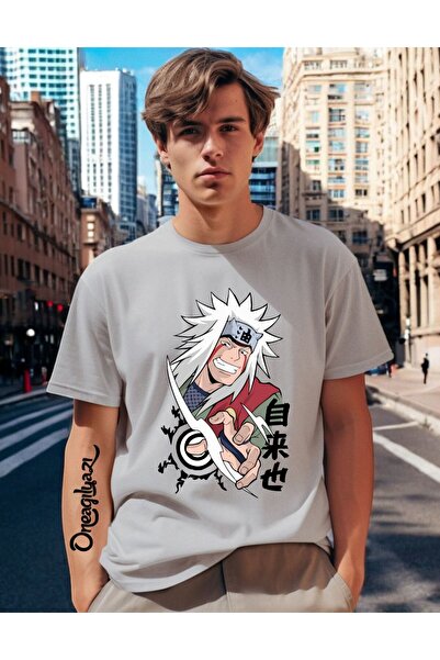 oneagılyazı Anime Printed Men's Oversize T-Shirt